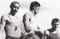 Jiří Čechák at the National Decathlon Championships in 1966, silver medal