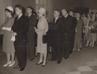 Wedding of Dagmar Pojerová and František X. Halas in 1963