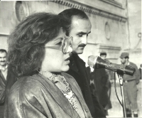 Leyla's speech at an opposition rally, November 1991