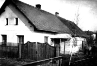 Birth house in Popkovice after partial reconstruction, about 1958