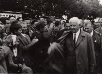 Setkání s prezidentem Ludvíkem Svobodou na Javořině, 1968