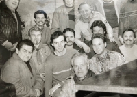 A meeting in the clubhouse, Dolní Podluží 1989