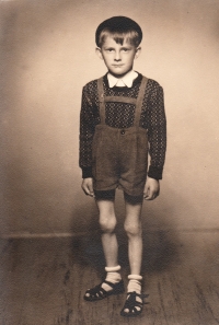 Jaroslav Novák, child portrait, about 1951