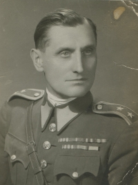 Major František Aubrecht in December 1946