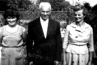 Jaroslav Novák's mother Marie with grandfather and aunt Vlasta