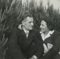 The Aubrecht couple, Milena Dolanská's parents, in the mid-sixties