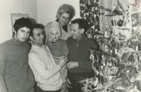 Miroslav Chromý with his grandson at Christmas