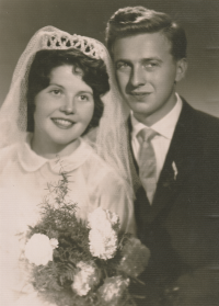 Jaroslav Plíšek's wedding photo from 1961