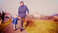Family walk in Studánka, 1977