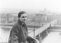 Gabriela Rudolfová in Prague, 1960 