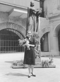 Gabriela Rudolfová´s graduation, 1960