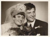 Wedding photo of Jaroslav Novák, 24 August 1968