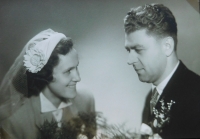 Wedding photographs of Zdenka and Alois Matěj, November 1956
