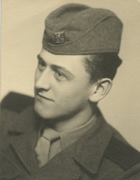 Vladimir Aubrecht as a soldier