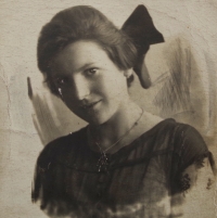 Jana Černá's grandmother at the age of eighteen years