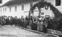 The witness's grandfather's inn, Strašín, 1936