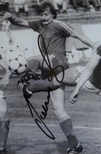 During a first league match in the Zbrojovka Brno jersey at the turn of the 1970s and 1980s