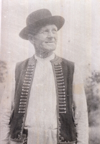 Josef Fojtík, Anežka Holbová´s father, in the traditional costume
