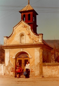 A chapel in Štěpánovice where - thanks to the help of the Mach family - the witness' mother, Ella, had been hiding with her mother, Ida, and her husband, Richard Ornstein




