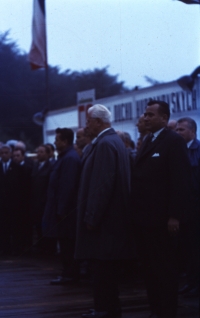 Delegace provázející prezidenta Svobodu, Javořina srpen 1968