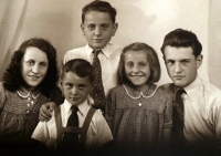 Jana Černá's mother (far left) and her siblings