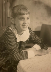 Jaroslava Kovářová as a child