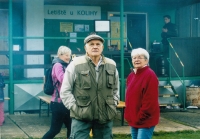 With his wife Ellen at the Aeromodelling Club of Bolešina, 1992