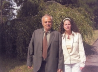 Oldřich Rosůlek with his most enthusiastic student Kateřina Lochmanová from the Secondary School of Forestry in Žlutice 