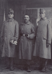 Ladislav Davidovič's father (pictured left) when he enlisted at the age of 17