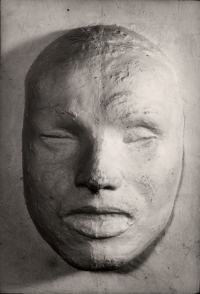 The death mask of Jan Palach, 1969

