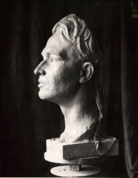 The bust of Jan Palach (profile)