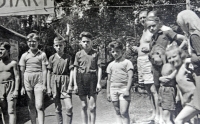 Children's day at the gardening colony on Trojský ostrov, where the Kaňkas had a garden (1950s)		
