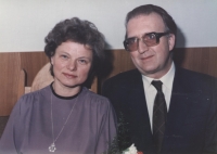 Zdeněk and his wife Eva at their silver wedding celebration in Jaroměř