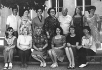 Jana Ramešová as a beginning teacher in the bottom row, third from the right