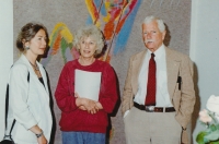 Zuzana and Jan Wiener with Olga Havlová, 1990s