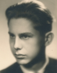Jiří Grygar as a high school graduate, 1953