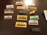 Alexander Sola's badges from the time of his activity in Solidarity