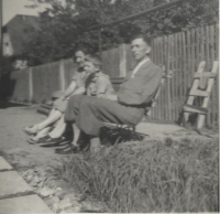 Zdeněk and his parents. 1950's