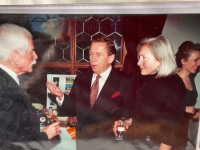 Zuzana and Jan Wiener with Václav Havel