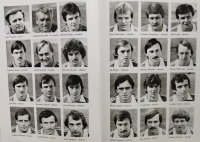 Petr Janečka (in the bottom row, second from the right) on the photo album that shows the Czechoslovak participants of the 1982 WC in Spain