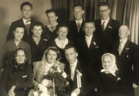 The wedding of Eva and Josefa Bříza, 4th of April 1959 