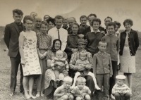 Group photograph of the family relations from Slovakia 