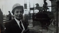 Josef Šnejdar při rekonstrukci Národního divadla (1981–1983)