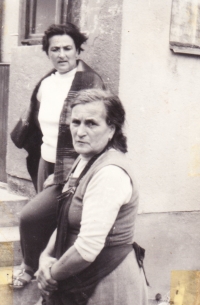 Eva Králiková's mother and sister, mid-1960s.