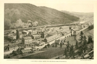 Spiro's paper mill in Větřní near Český Krumlov, 1898