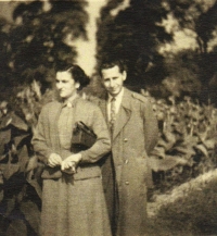 Eva Králiková's parents in the mid-1940s.