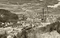 Spiro's paper mill in Větřní, 1930