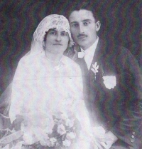 Parents' wedding photo, early 1930s.