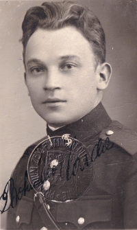 J. Cardova's father Bohuslav Carda in the uniform of the Czechoslovak financial guard / 1930s
