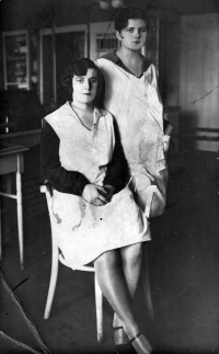 Mother Jarmila Kolková (standing), early 1930s
